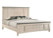 Sawyer Cream/Brown King Panel Bed - SET | B9100-K-HBFB | B9100-KQ-RAIL - Bien Home Furniture & Electronics