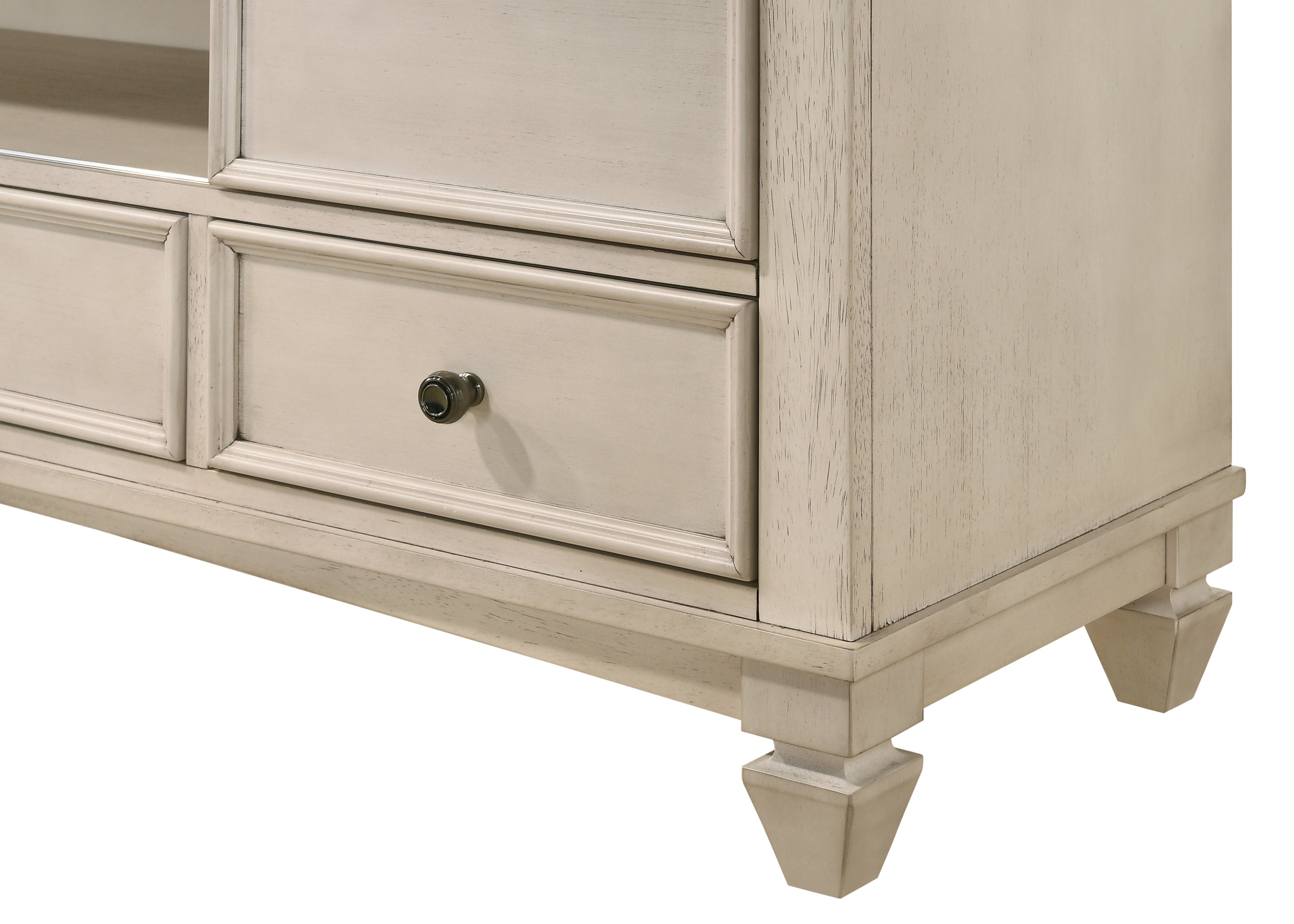 Saywer Antique 68" White/Brown TV Stand - B9100-7 - Bien Home Furniture & Electronics