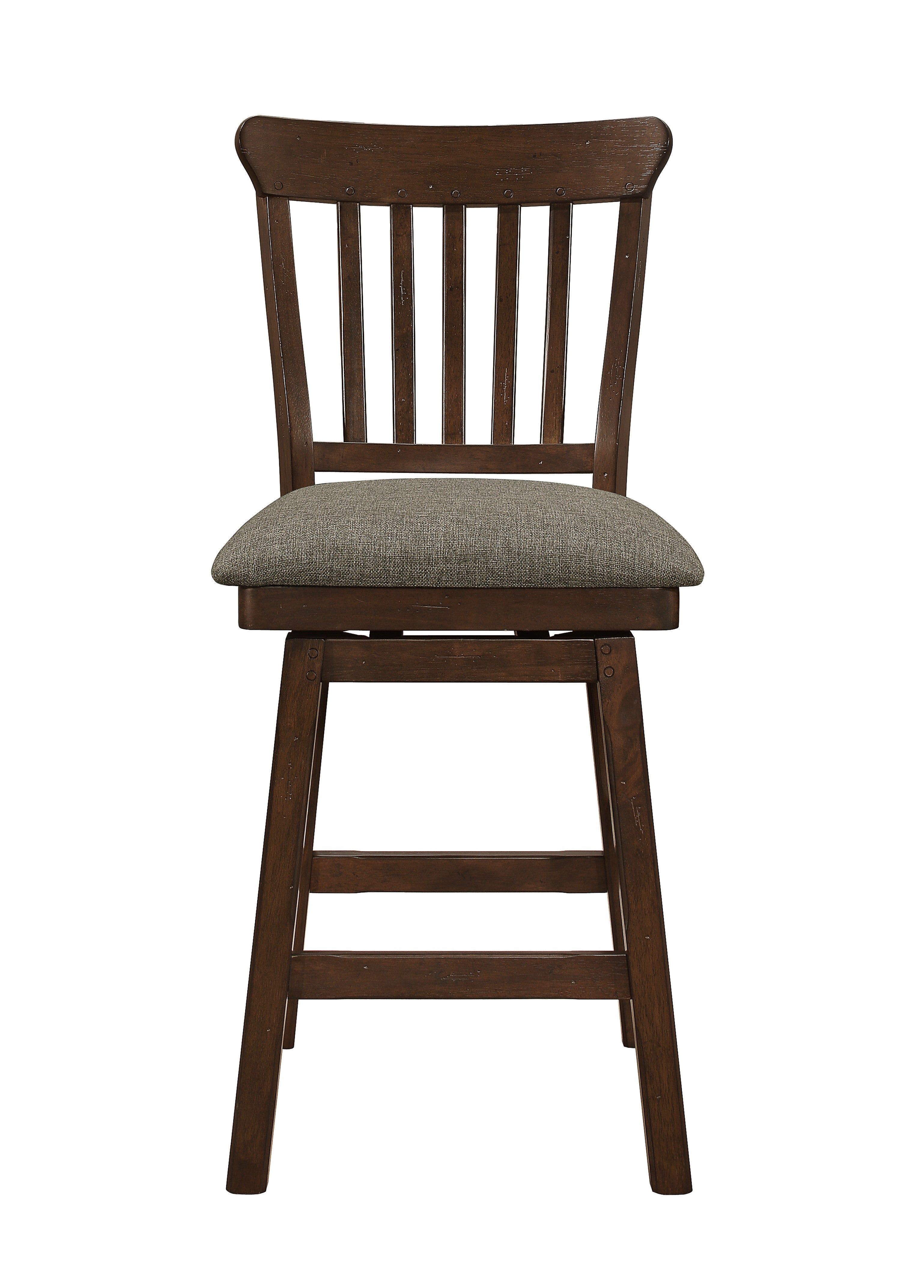 Schleiger Cherry Swivel Counter Chair, Set of 2 - 5400-24SW - Bien Home Furniture & Electronics