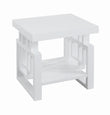 Schmitt Rectangular End Table High Glossy White - 705707 - Bien Home Furniture & Electronics