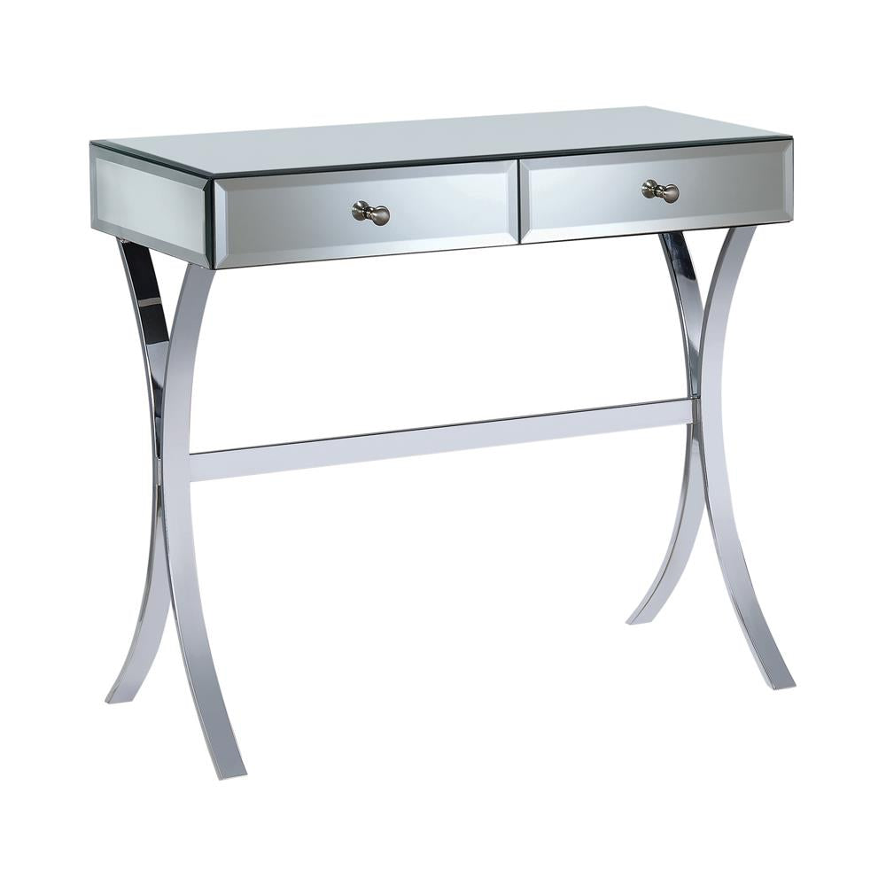 Scilla Clear Mirror 2-Drawer Console Table - 950355 - Bien Home Furniture &amp; Electronics
