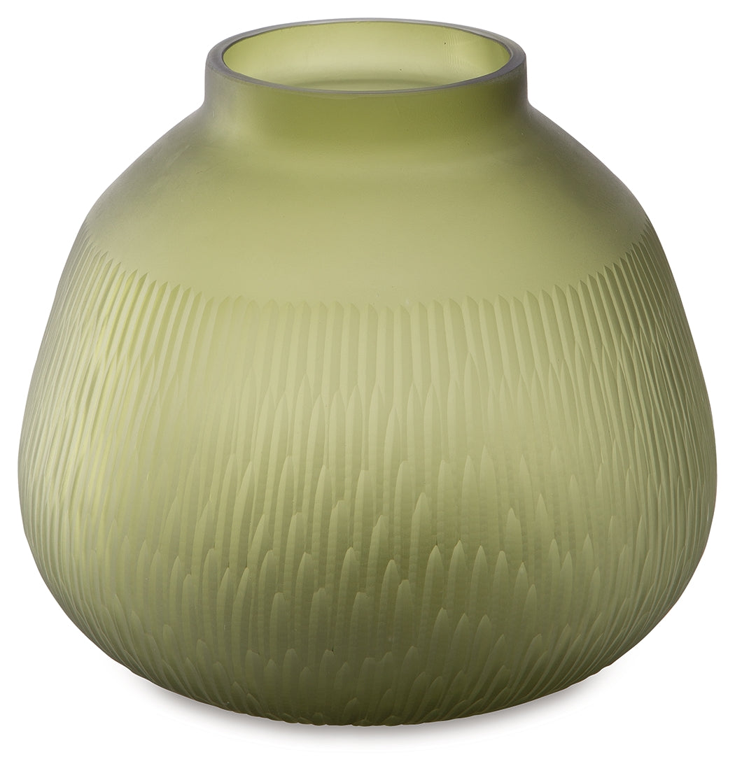 Scottyard Olive Green Vase - A2900007 - Bien Home Furniture & Electronics