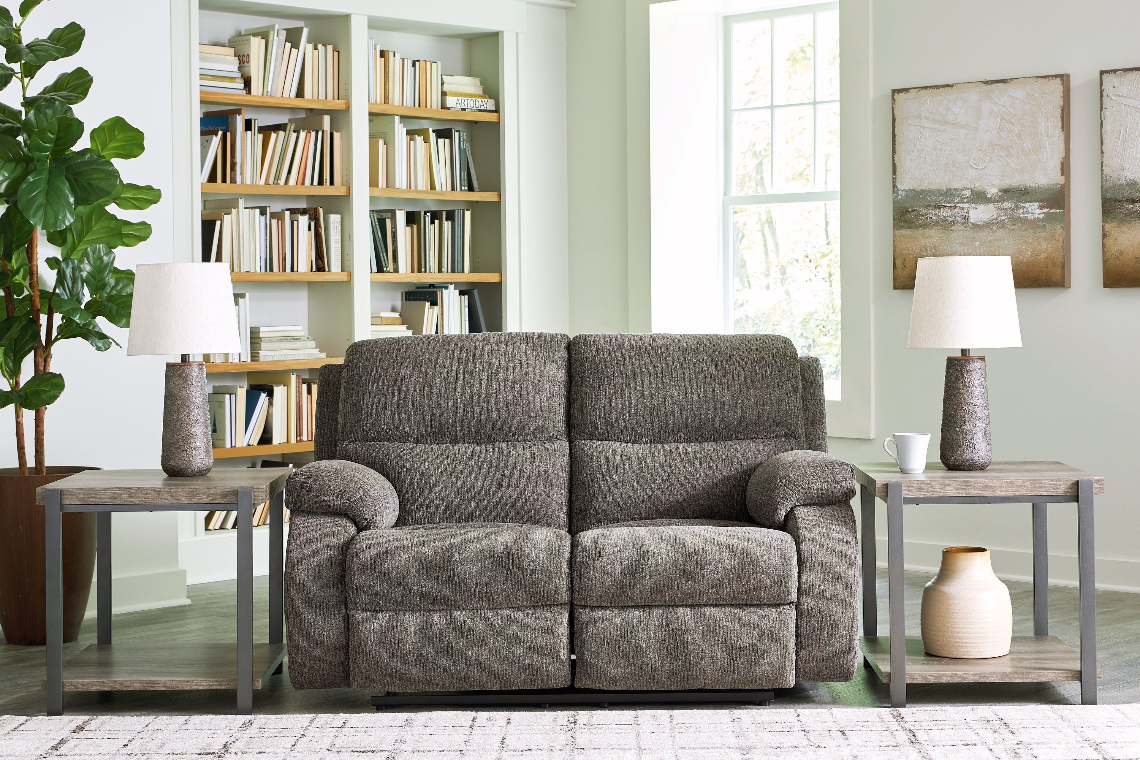 Scranto Brindle Reclining Loveseat - 6650286 - Bien Home Furniture & Electronics