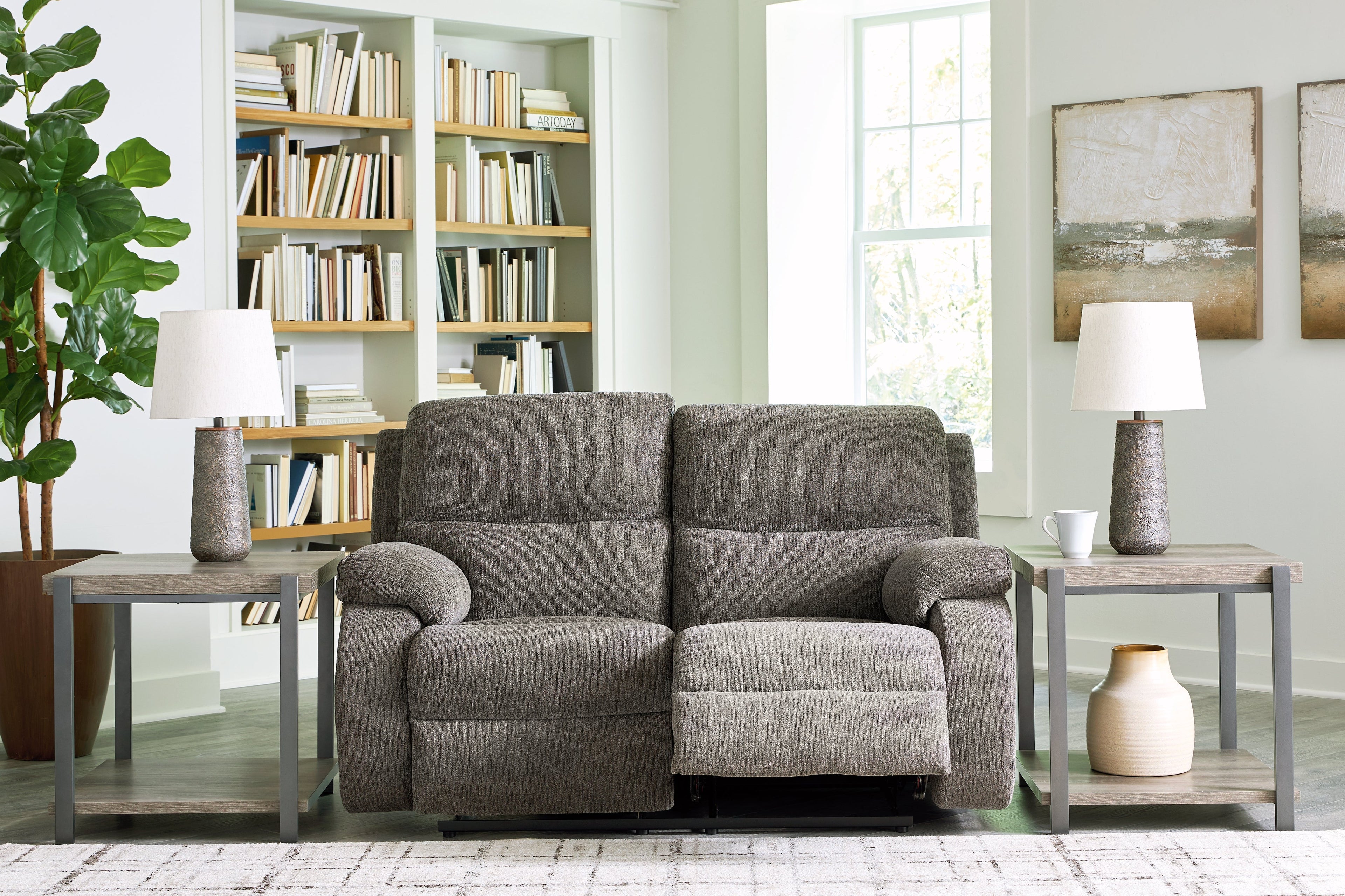 Scranto Brindle Reclining Loveseat - 6650286 - Bien Home Furniture & Electronics