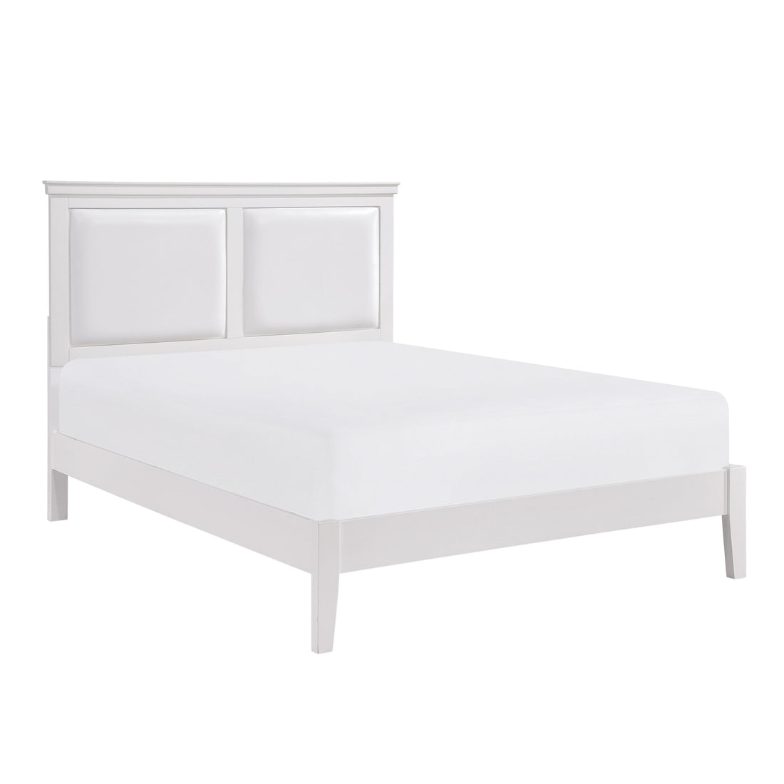 Seabright White Eastern King Bed - SET | 1519WHK-1 | 1519WH-3 - Bien Home Furniture &amp; Electronics