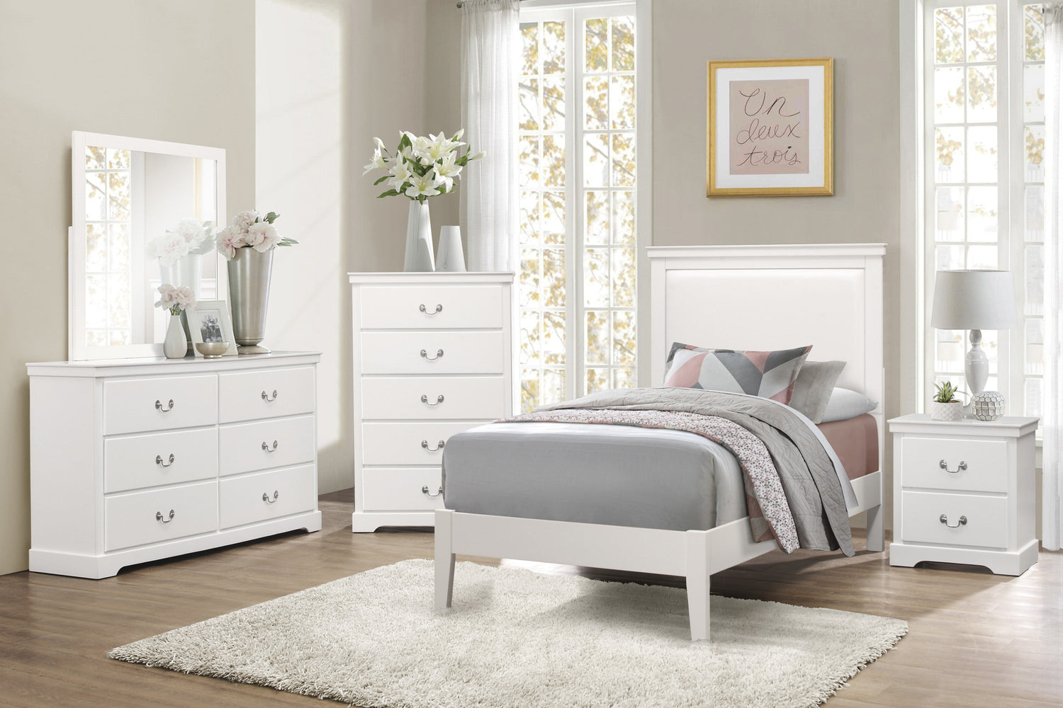 Seabright White Nightstand - 1519WH-4 - Bien Home Furniture & Electronics