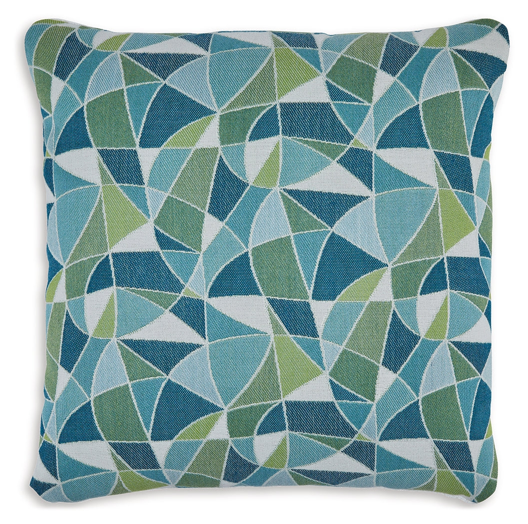 Seanow Next-Gen Nuvella Green/Turquoise/White Pillow (Set of 4) - A1900005 - Bien Home Furniture &amp; Electronics