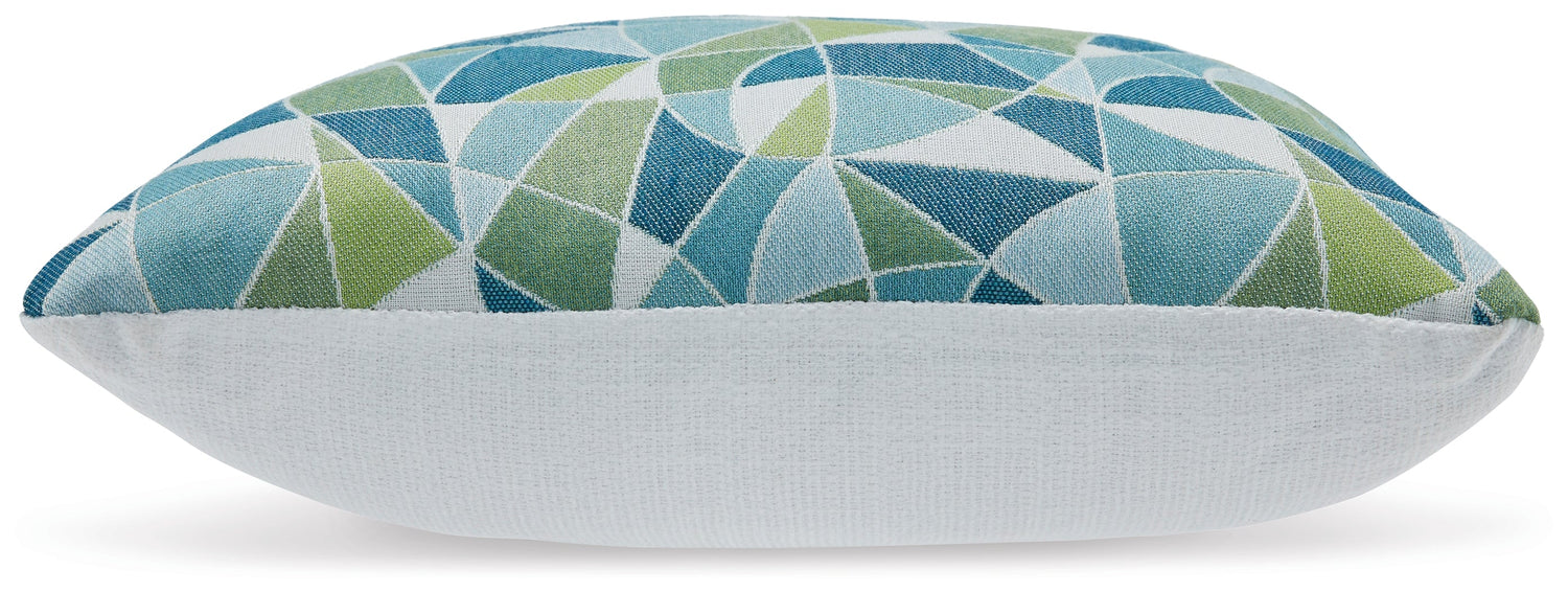 Seanow Next-Gen Nuvella Green/Turquoise/White Pillow (Set of 4) - A1900005 - Bien Home Furniture &amp; Electronics