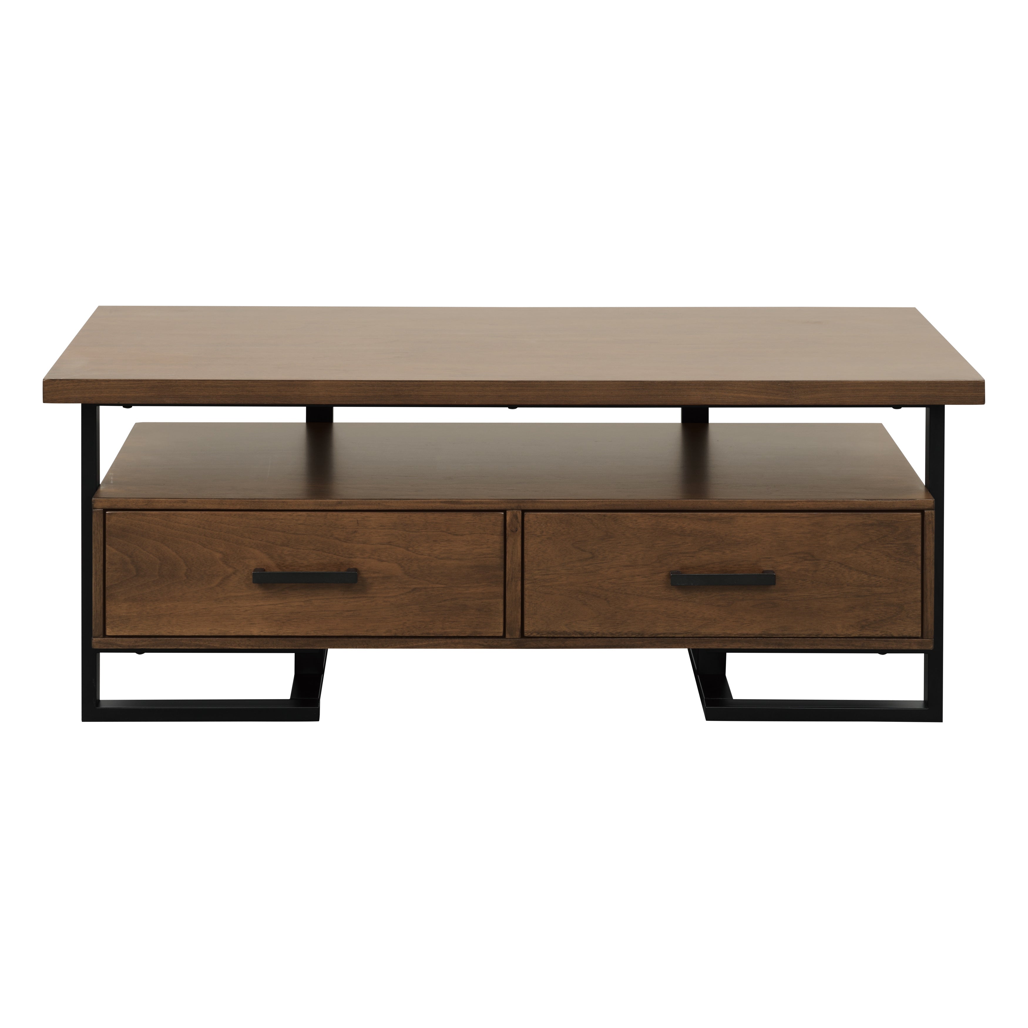 Sedley Walnut/Rustic Black Cocktail Table - 5415RF-30 - Bien Home Furniture & Electronics