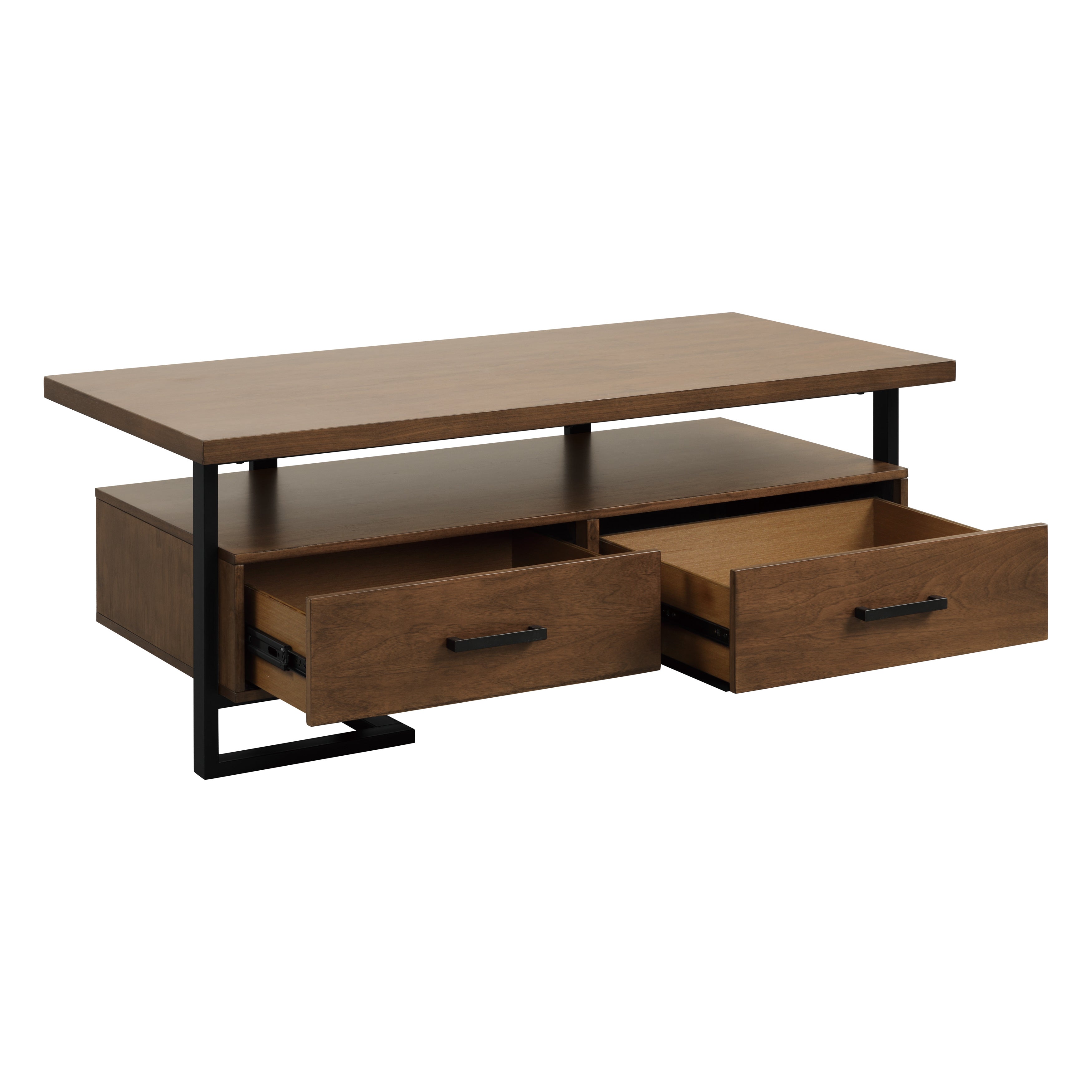Sedley Walnut/Rustic Black Cocktail Table - 5415RF-30 - Bien Home Furniture & Electronics