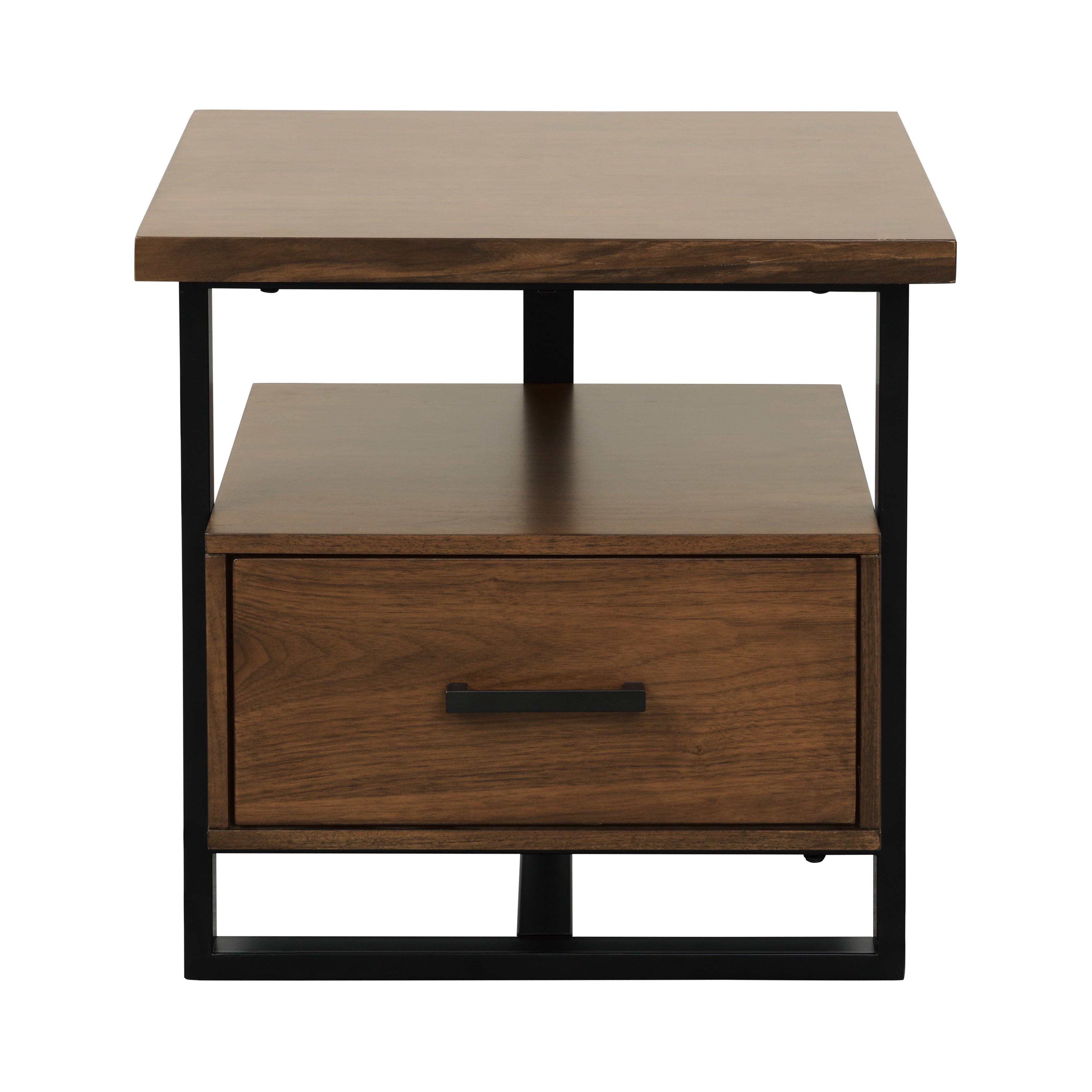 Sedley Walnut/Rustic Black End Table - 5415RF-04 - Bien Home Furniture & Electronics