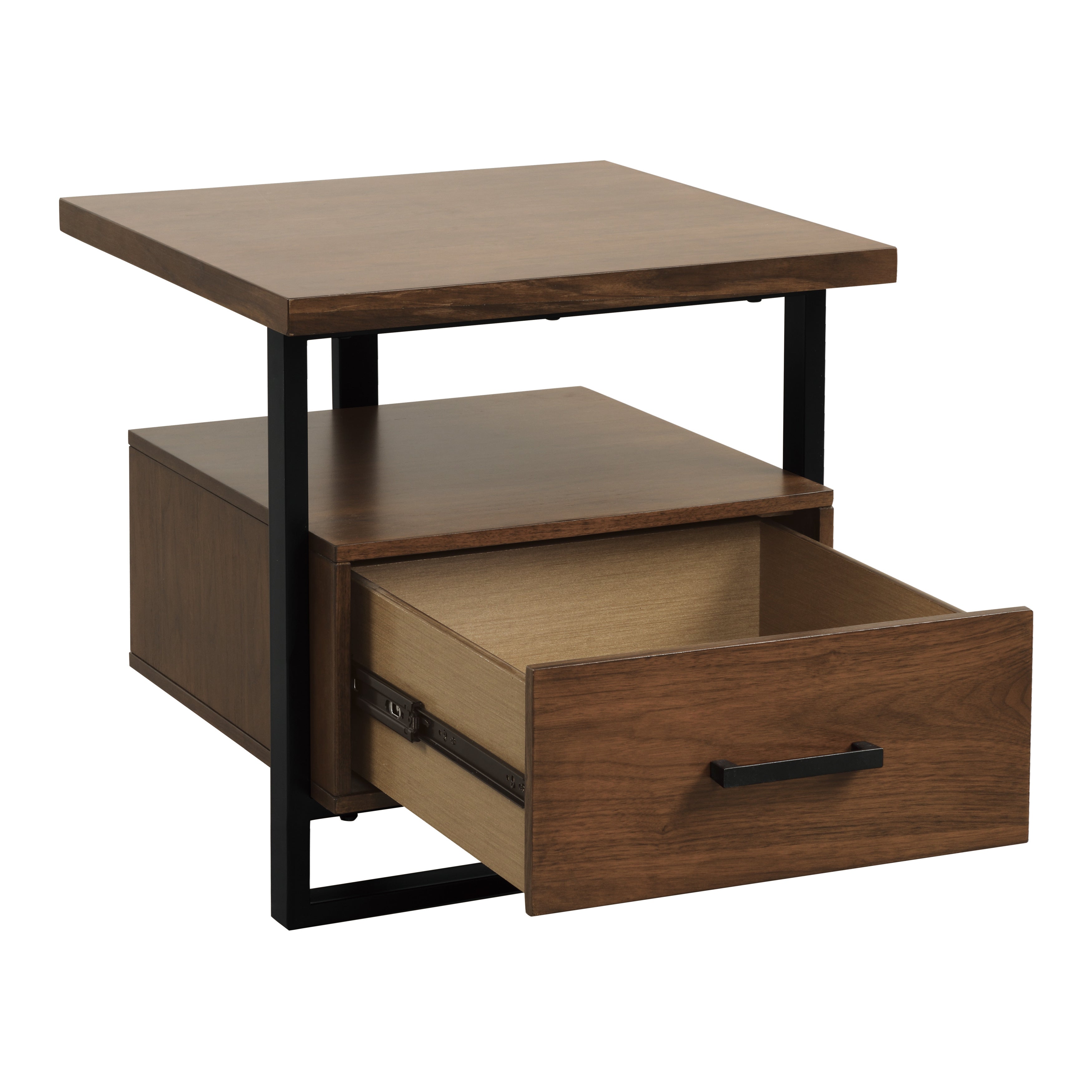 Sedley Walnut/Rustic Black End Table - 5415RF-04 - Bien Home Furniture & Electronics