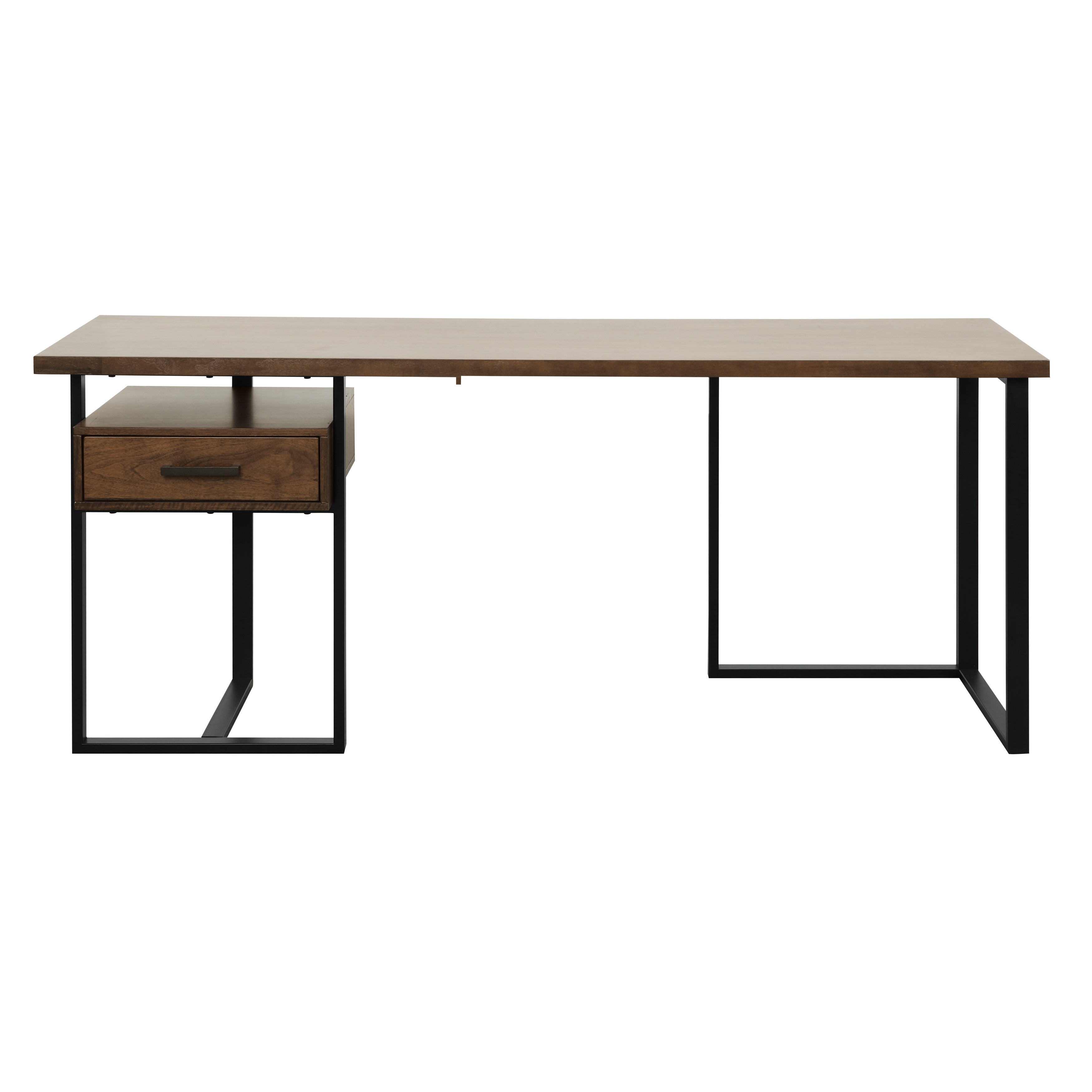 Sedley Walnut/Rustic Black Return Desk - 5415RF-16* - Bien Home Furniture & Electronics