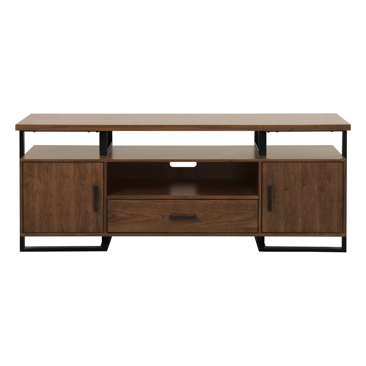 Sedley Walnut/Rustic Black TV Stand - 54150RF-68T - Bien Home Furniture & Electronics