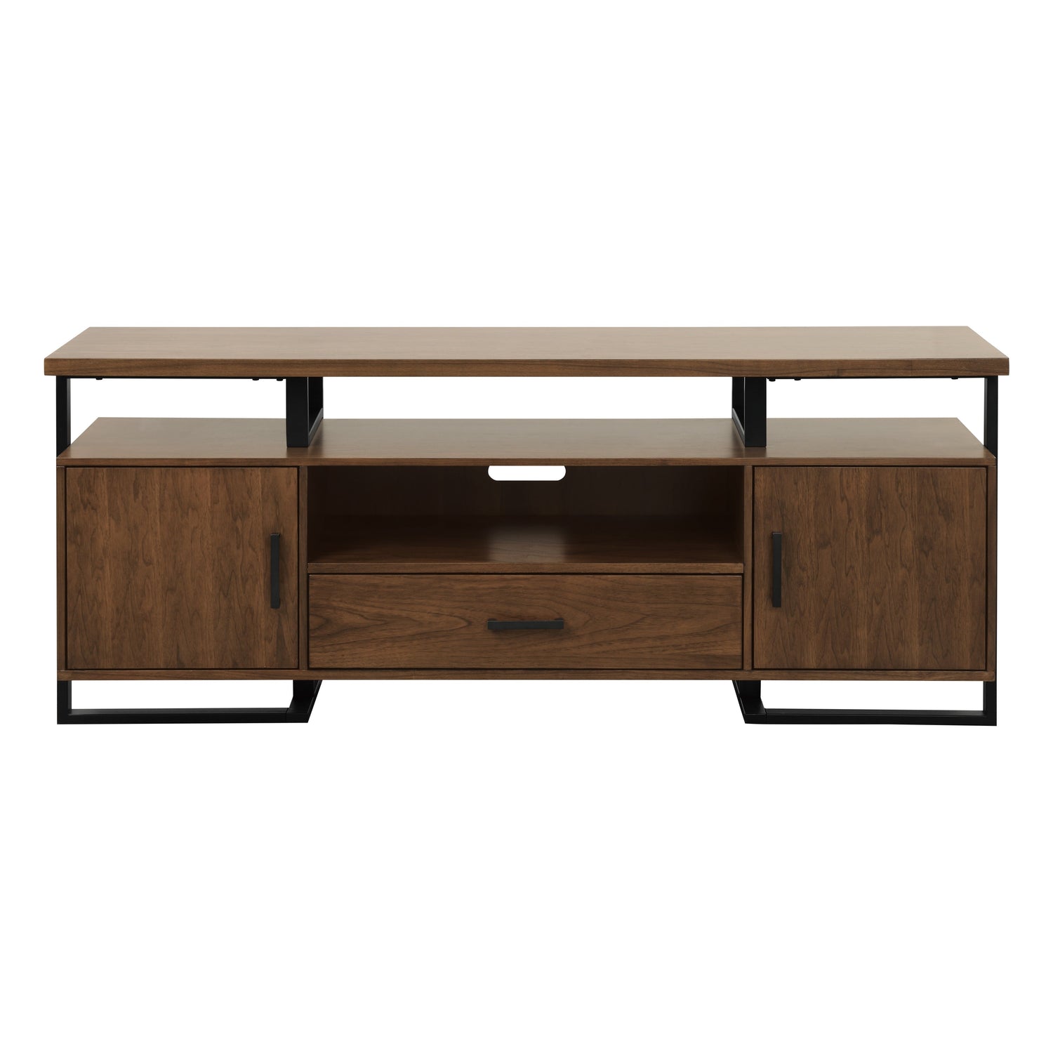 Sedley Walnut/Rustic Black TV Stand - 54150RF-68T - Bien Home Furniture &amp; Electronics