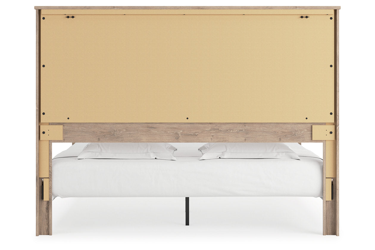 Senniberg Light Brown/White King Panel Bed - SET | B1191-56 | B1191-58 | B1191-99 - Bien Home Furniture & Electronics