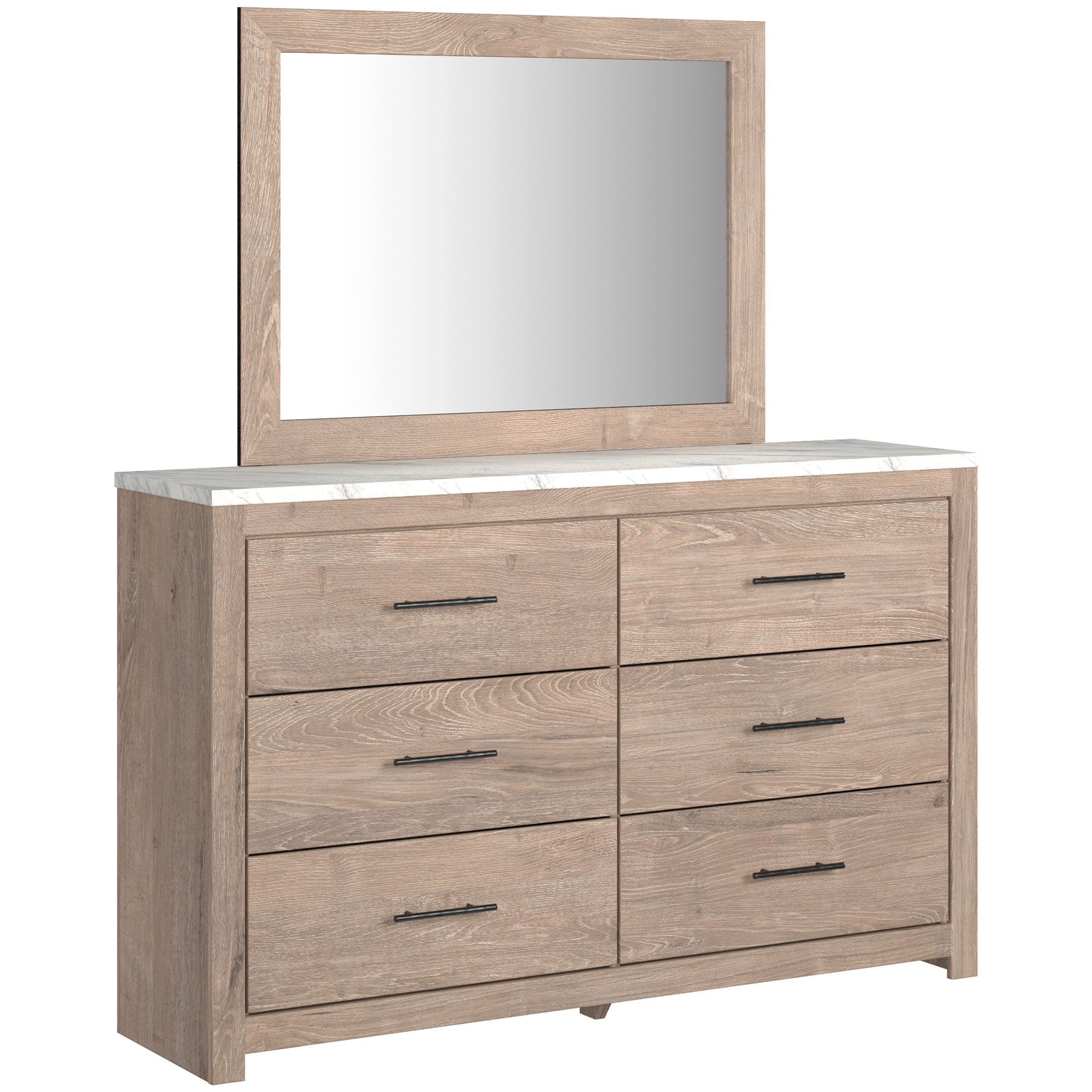 Senniberg Light Brown/White Panel Bedroom Set - SET | B1191-72 | B1191-97 | B1191-31 | B1191-36 | B1191-92 | B1191-44 - Bien Home Furniture & Electronics