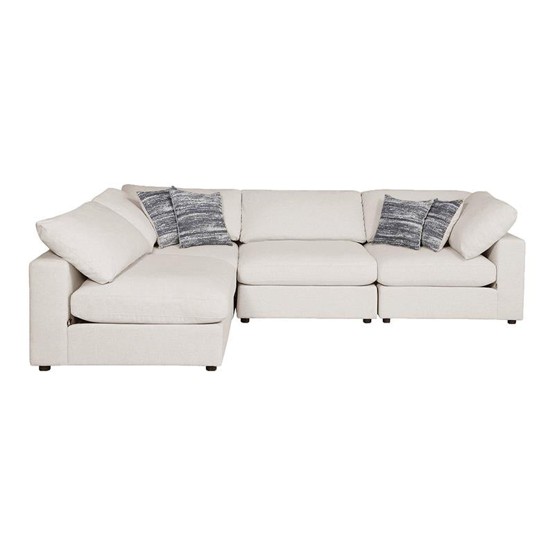 Serene 4-Piece Upholstered Modular Sectional Beige - 551321-SETA - Bien Home Furniture & Electronics