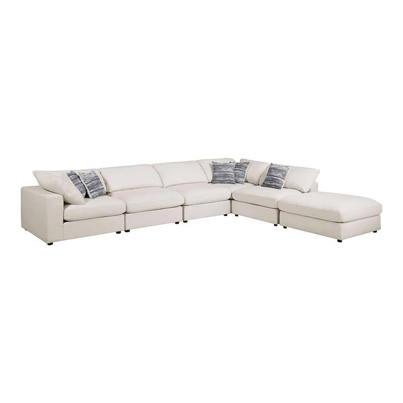 Serene 6-Piece Upholstered Modular Sectional Beige - 551321-SET - Bien Home Furniture & Electronics