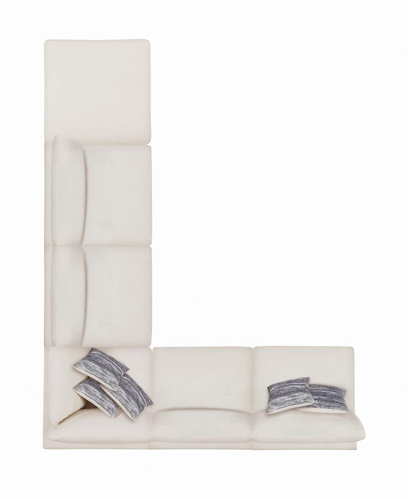 Serene Beige Upholstered Armless Chair - 551321 - Bien Home Furniture & Electronics
