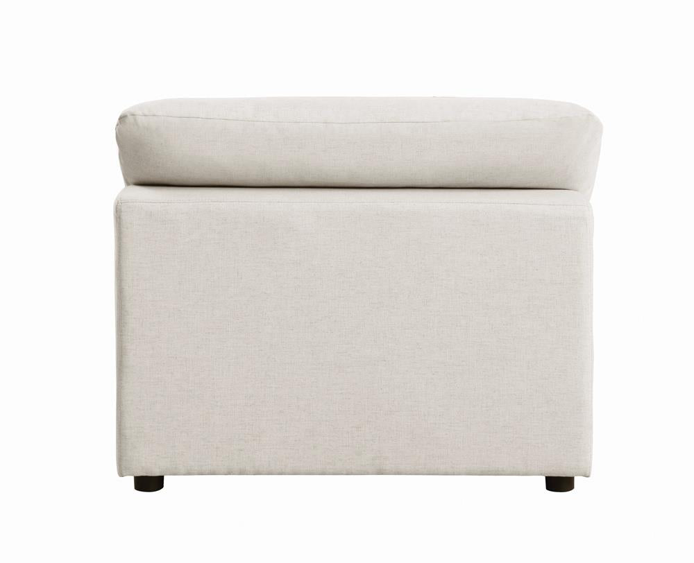 Serene Beige Upholstered Armless Chair - 551321 - Bien Home Furniture & Electronics