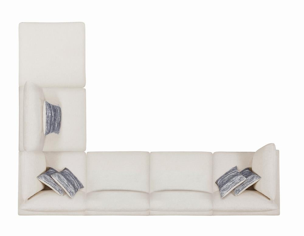 Serene Beige Upholstered Armless Chair - 551321 - Bien Home Furniture & Electronics