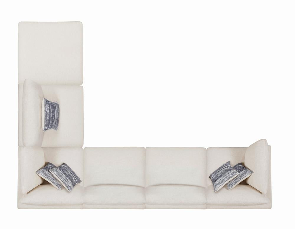 Serene Upholstered Corner Beige - 551322 - Bien Home Furniture & Electronics