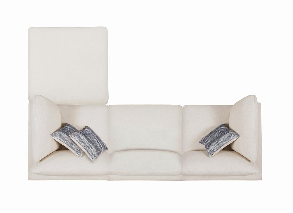 Serene Upholstered Rectangular Ottoman Beige - 551323 - Bien Home Furniture & Electronics