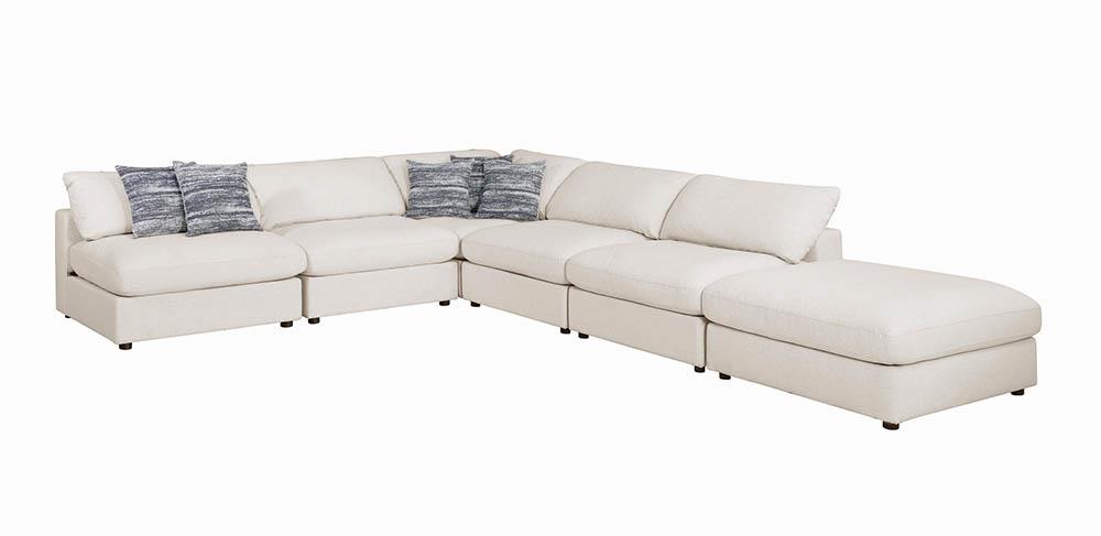 Serene Upholstered Rectangular Ottoman Beige - 551323 - Bien Home Furniture & Electronics