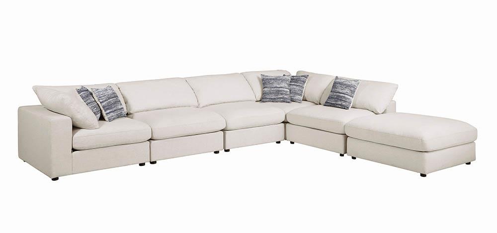 Serene Upholstered Rectangular Ottoman Beige - 551323 - Bien Home Furniture & Electronics