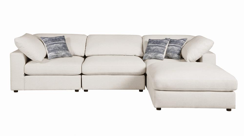 Serene Upholstered Rectangular Ottoman Beige - 551323 - Bien Home Furniture & Electronics
