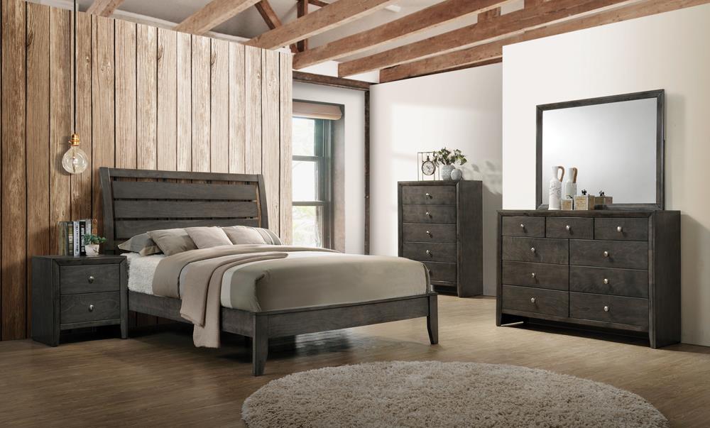 Serenity Mod Gray Panel Youth Bedroom Set - SET | 215841T | 215842 | 215845 - Bien Home Furniture &amp; Electronics