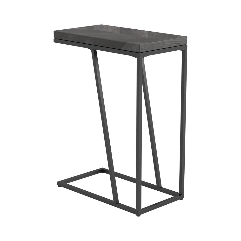 Sergio Rustic Gray Chevron Rectangular Accent Table - 931146 - Bien Home Furniture & Electronics