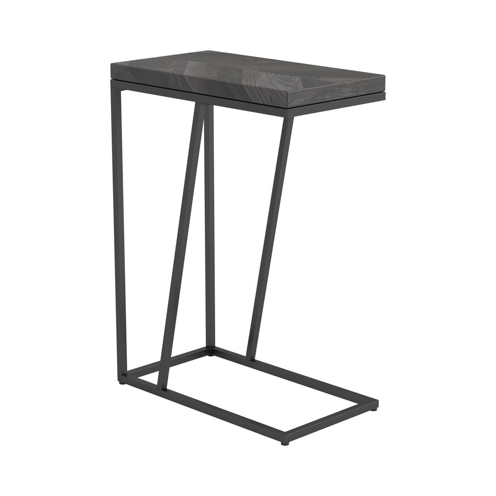 Sergio Rustic Gray Chevron Rectangular Accent Table - 931146 - Bien Home Furniture & Electronics