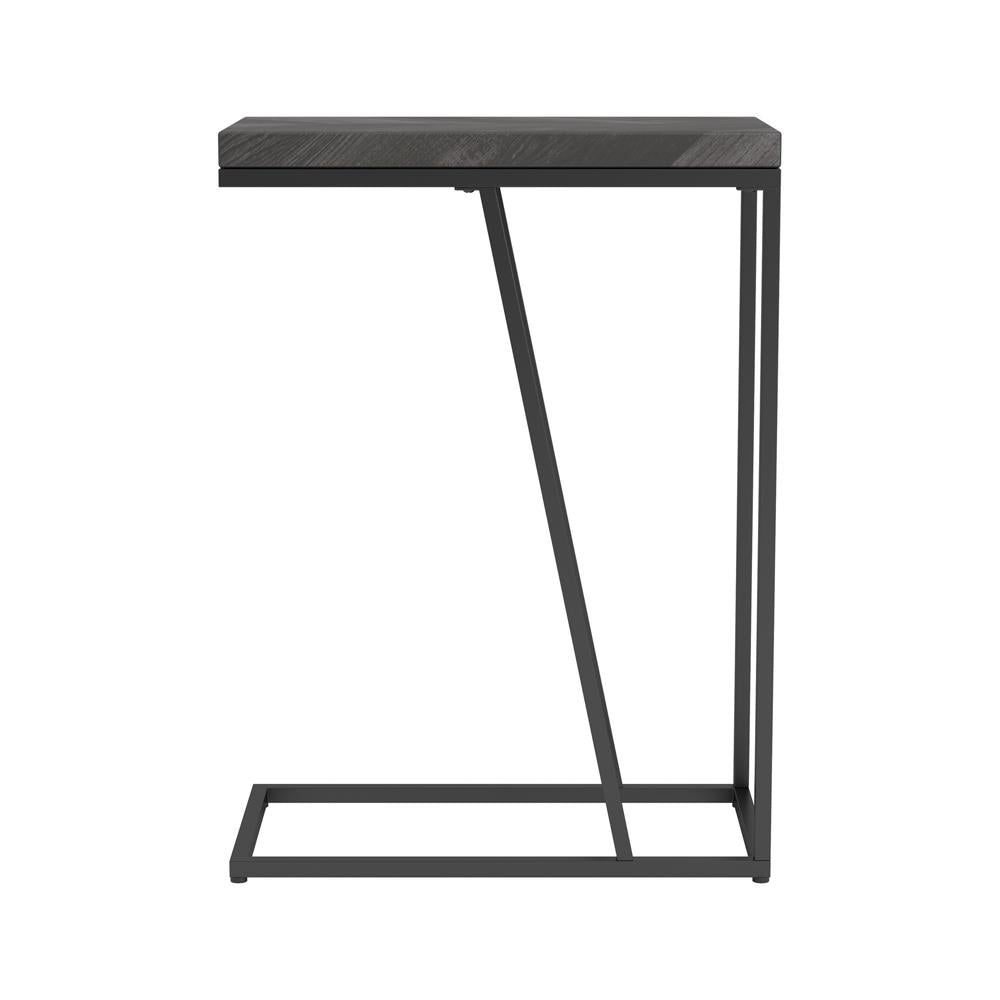 Sergio Rustic Gray Chevron Rectangular Accent Table - 931146 - Bien Home Furniture & Electronics