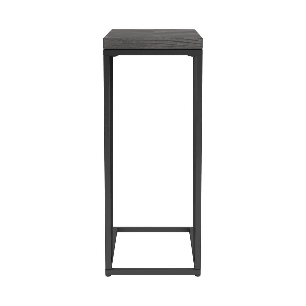 Sergio Rustic Gray Chevron Rectangular Accent Table - 931146 - Bien Home Furniture & Electronics