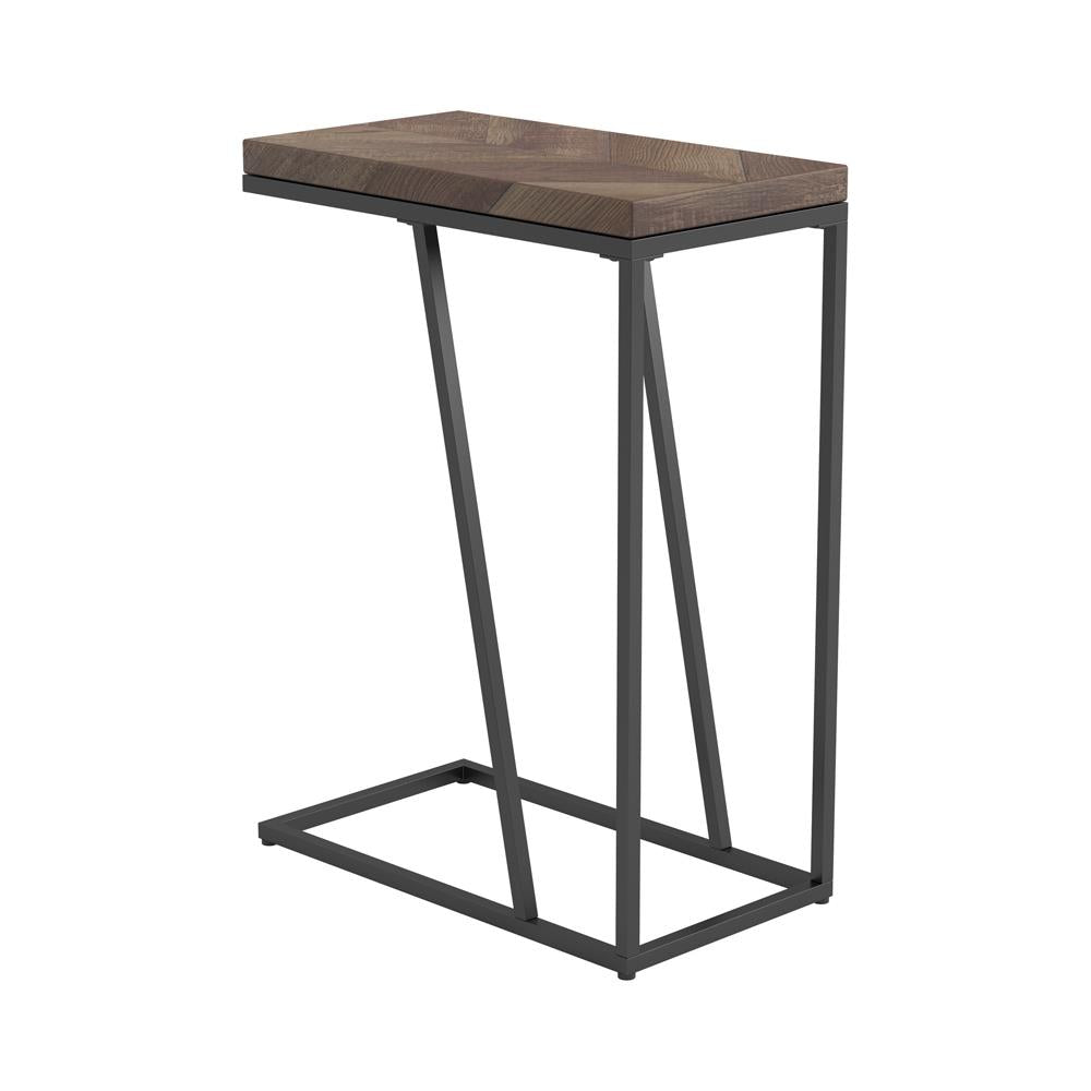 Sergio Tobacco Chevron Rectangular Accent Table - 931147 - Bien Home Furniture & Electronics