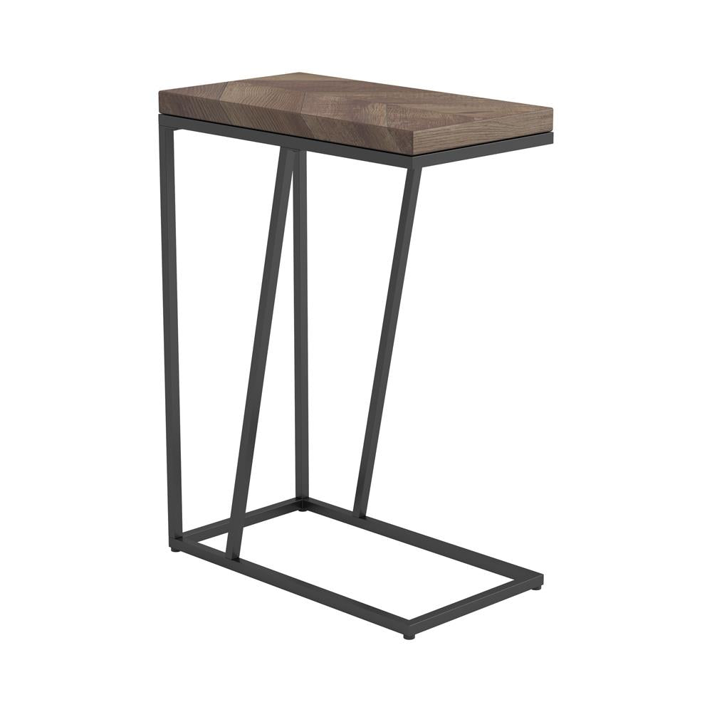 Sergio Tobacco Chevron Rectangular Accent Table - 931147 - Bien Home Furniture & Electronics
