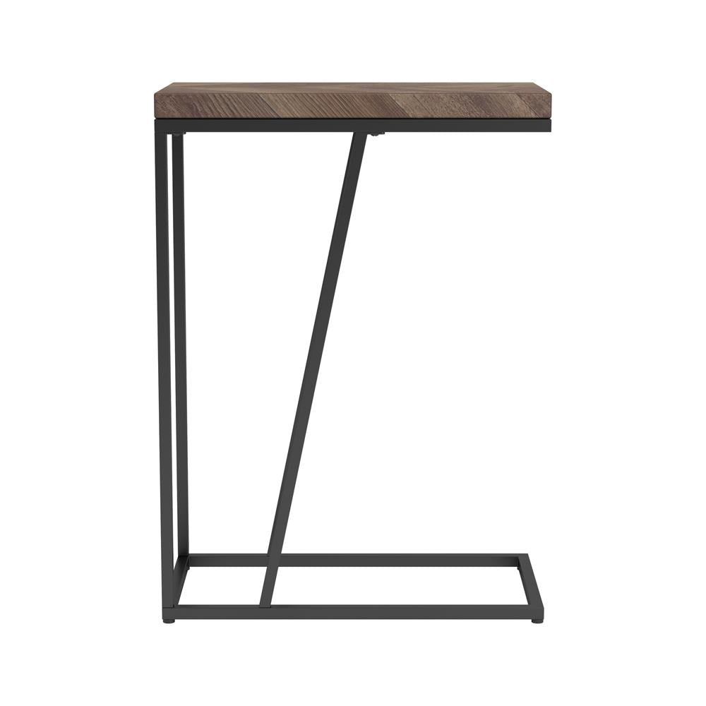 Sergio Tobacco Chevron Rectangular Accent Table - 931147 - Bien Home Furniture & Electronics