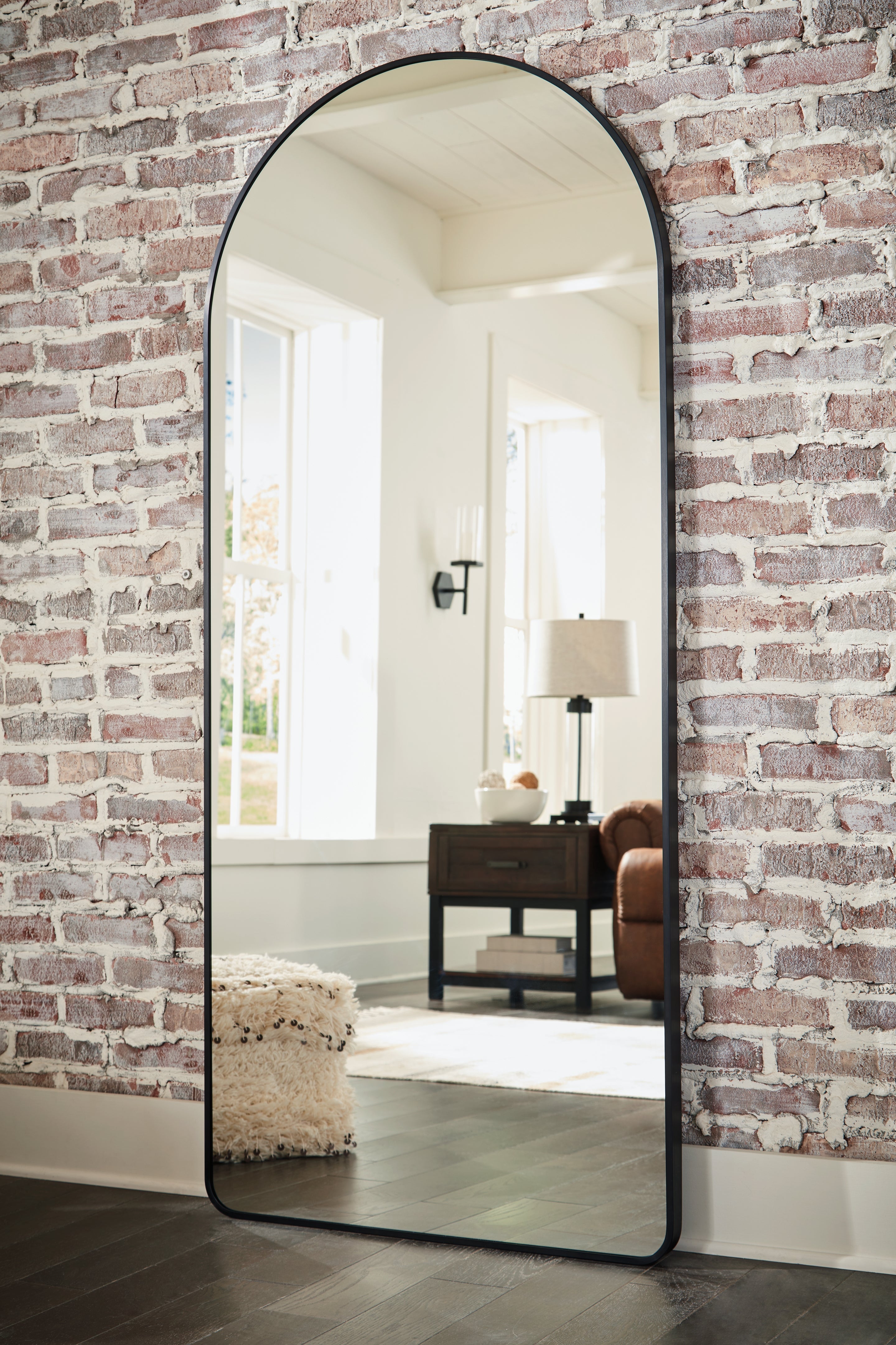 Sethall Black Floor Mirror - A8010307 - Bien Home Furniture & Electronics