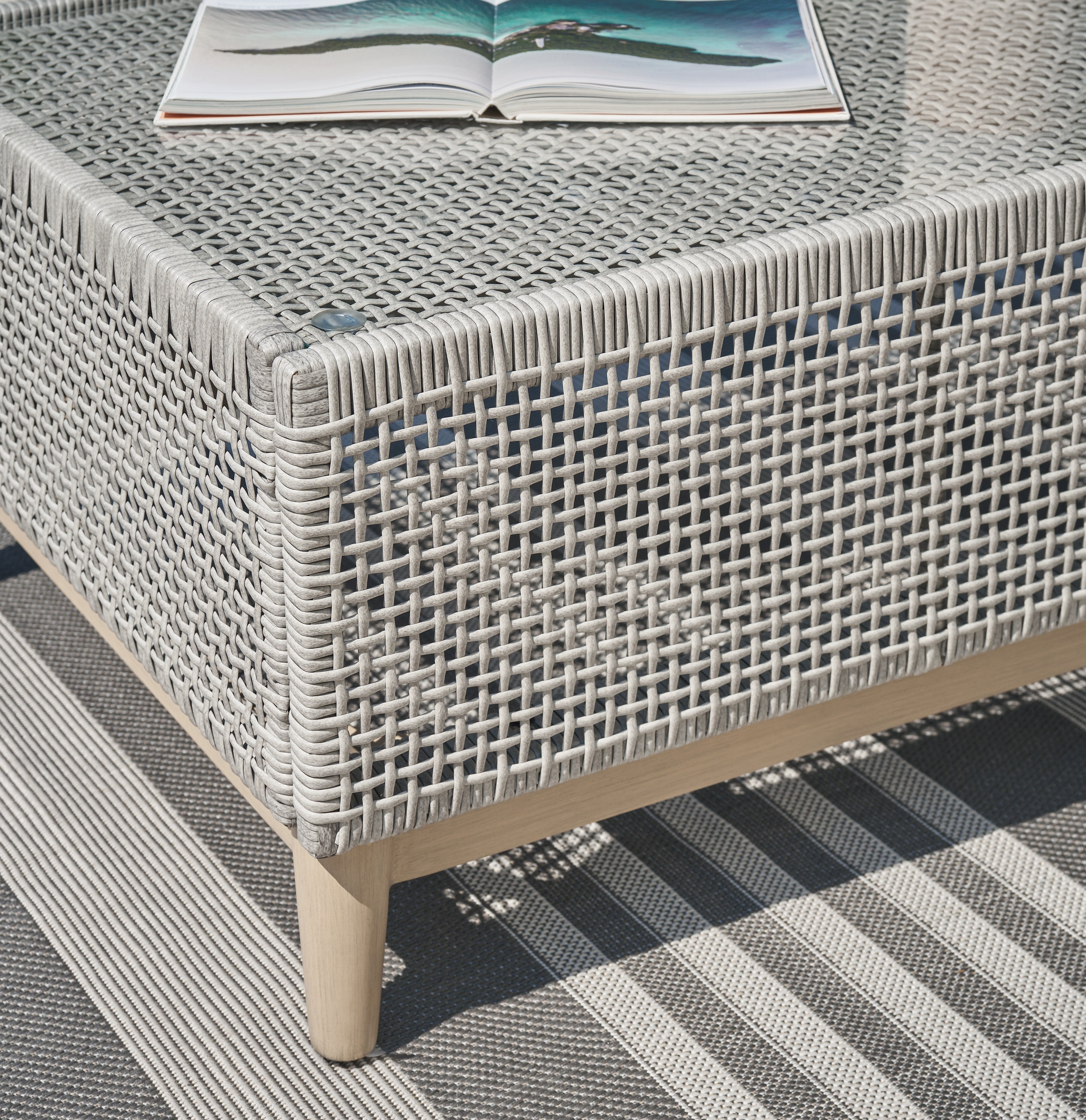 Seton Creek Gray Outdoor Coffee Table - P798-701 - Bien Home Furniture & Electronics