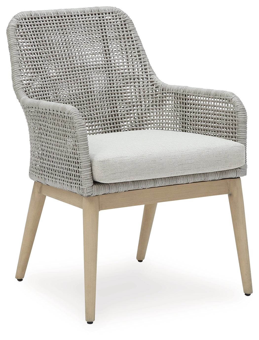 Seton Creek Gray Outdoor Dining Arm Chair (Set of 2) - P798-601A - Bien Home Furniture & Electronics