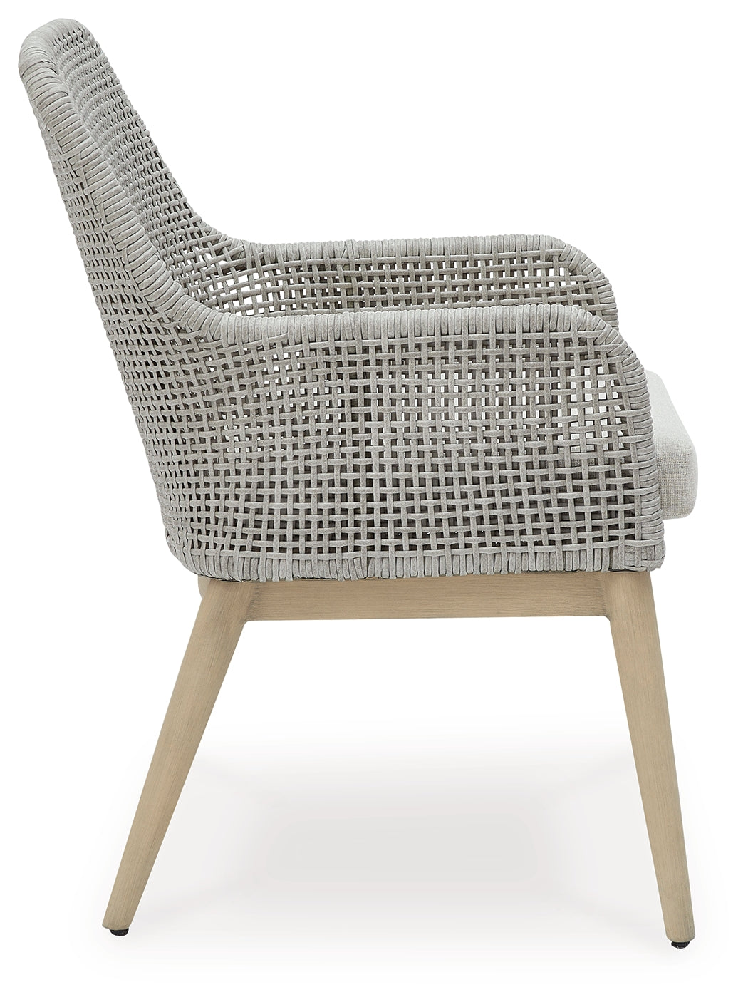 Seton Creek Gray Outdoor Dining Arm Chair (Set of 2) - P798-601A - Bien Home Furniture & Electronics