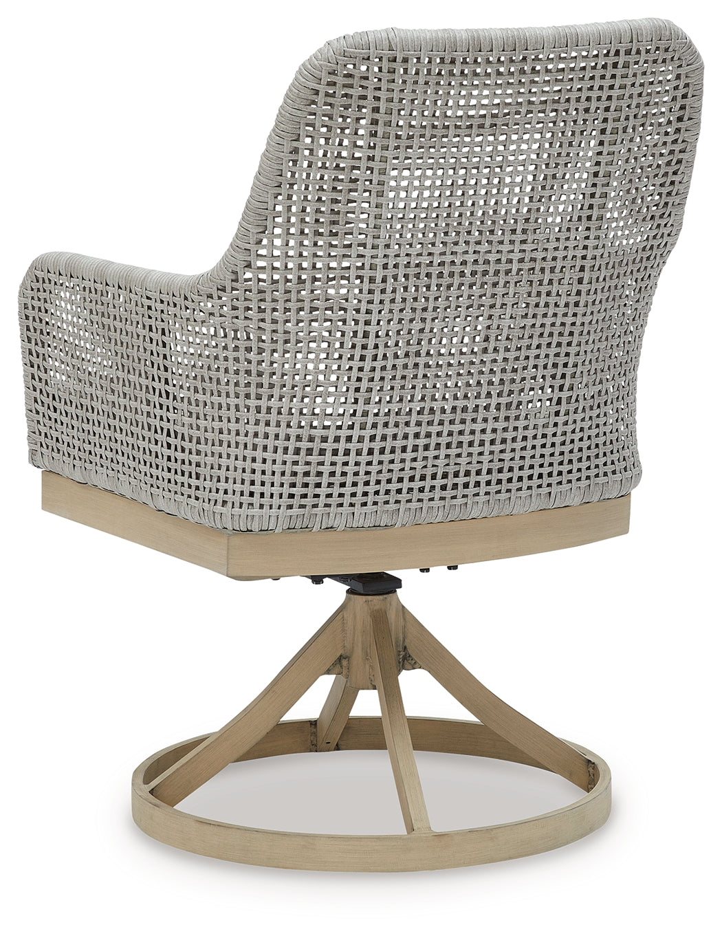 Seton Creek Gray Outdoor Swivel Dining Chair (Set of 2) - P798-602A - Bien Home Furniture & Electronics