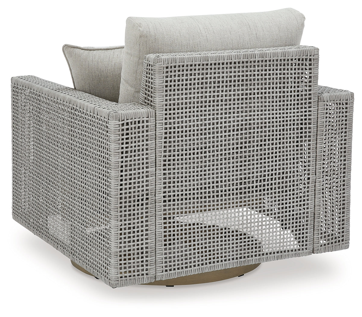 Seton Creek Gray Outdoor Swivel Lounge with Cushion - P798-821 - Bien Home Furniture & Electronics
