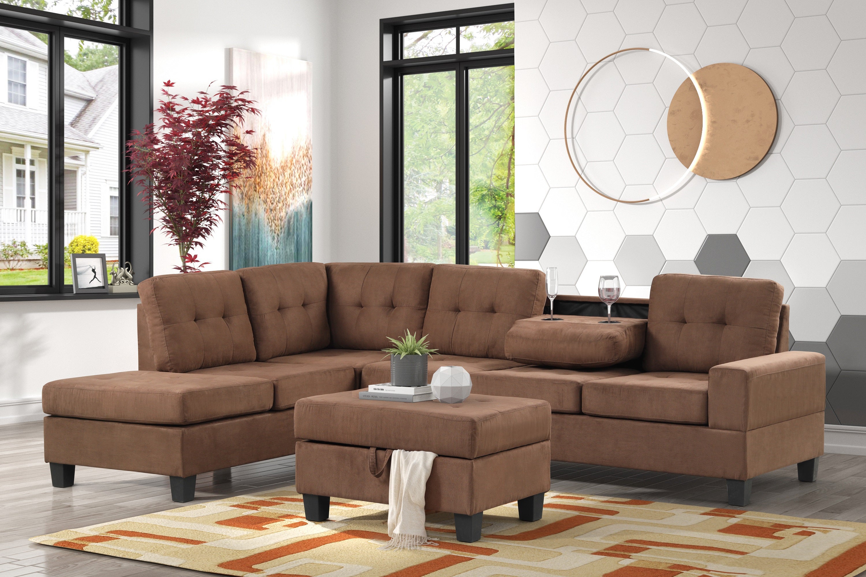 SH3220CHC-3SC 2 PIECE REVERSIBLE SECTIONAL SOFA - SH3220CHC-3SC - Bien Home Furniture & Electronics