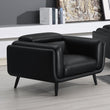 Shania Track Arms Chair with Tapered Legs Black - 509923 - Bien Home Furniture & Electronics