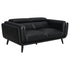 Shania Track Arms Loveseat with Tapered Legs Black - 509922 - Bien Home Furniture & Electronics