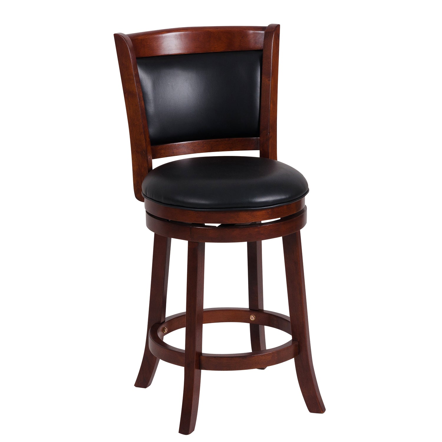 Shapel Dark Cherry Swivel Counter Height Chair - 1131-24S - Bien Home Furniture &amp; Electronics