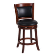 Shapel Dark Cherry Swivel Counter Height Chair - 1131-24S - Bien Home Furniture & Electronics